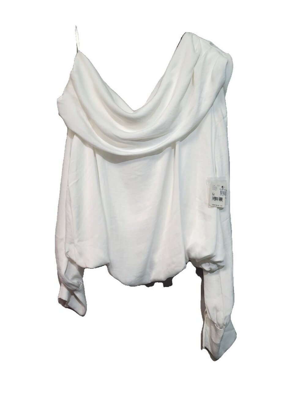 Free People Jenna Top Blouse Size M Cream NWT Relaxed
